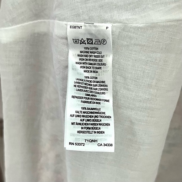 FRENCH CONNECTION FLORES PUFF SLEEVE MIDI DRESS EYELET FLORAL WOMENS XS - Picture 4 of 5